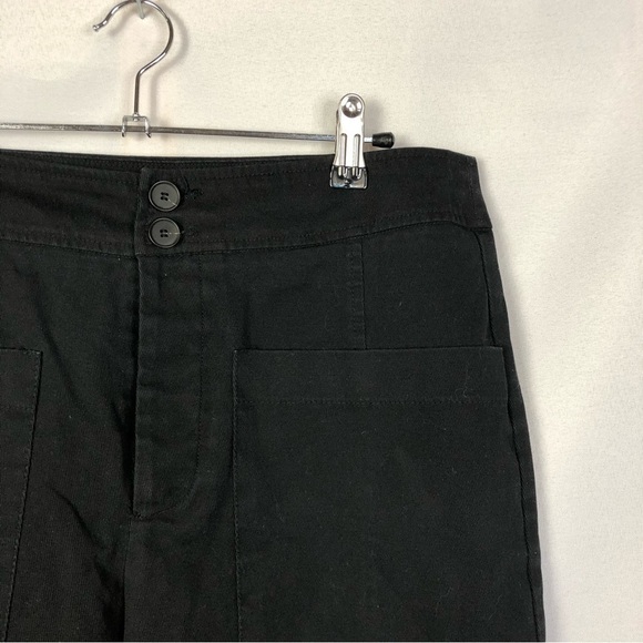 Zara Black High Rise Utility Straight Leg Pants M - Picture 3 of 3